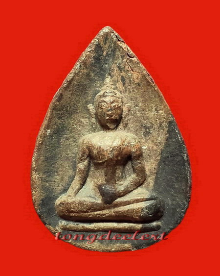 พระท่ากระดานพิมพ์กลีบบัว หลวงพ่อนารถ วัดศรีโลหะราษฎร์บำรุง จ.กาญจนบุรี เนื้อตะกั่วสนิมแดงค่ะ