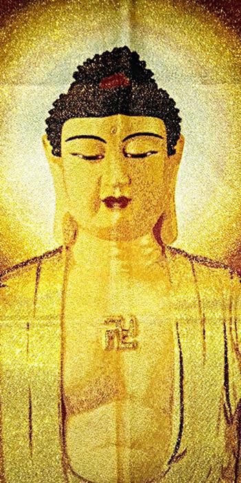 แบ่งบูชาผ้างาญ่มากสวยงดงานทอดิ้นทอง ลายพระยูไล ผืนใหม