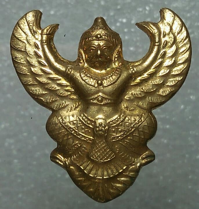 พญาครุฑหลังยันต์ห้าแถว พระอาจารย์แดง วัดป้อมรามัญ 