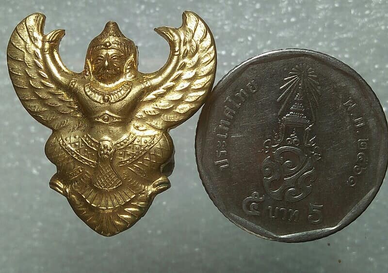 พญาครุฑหลังยันต์ห้าแถว พระอาจารย์แดง วัดป้อมรามัญ 