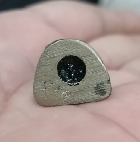 รูปหล่อหลวงปู่นาค วัดมะม่วง จ.ตราด  รุ่นแรก  เนื้อนวะ