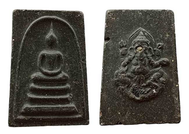 สมเด็จเนื้อดำหลังพระพิฆเณศร์ ไม่ทราบที่ เคาะเดียว