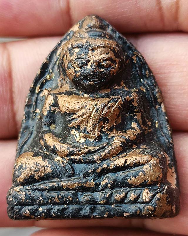 หลวงพ่อโต กรุบางกระทิง ลงรักปิดทอง พระบ้านเก่าเก็บหลายสิบปี พร้อมตลับสเตนเลส