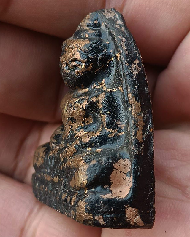 หลวงพ่อโต กรุบางกระทิง ลงรักปิดทอง พระบ้านเก่าเก็บหลายสิบปี พร้อมตลับสเตนเลส