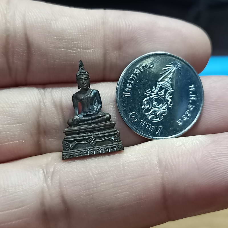 1-322 w8-หลวงพ่อสุโขทัย วัดไตรมิตรวิทยาราม เนื้อทองแดง กล่องเดิม