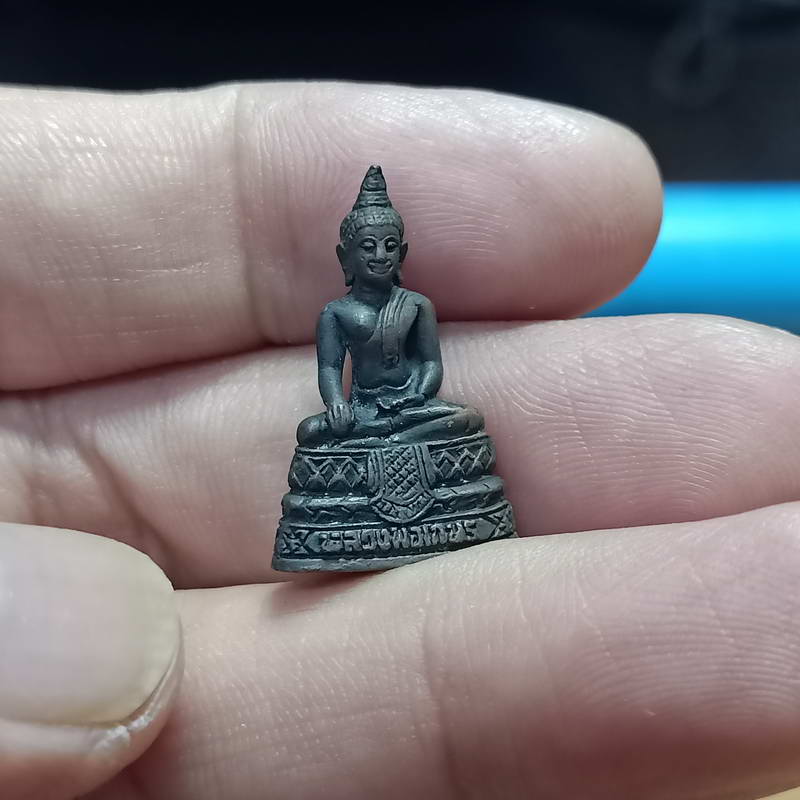 1-323 w4-รุ่นมหาลาภ เจริญดี หลวงพ่อเกษร วัดท่าพระ กทม. ปี 2535 เนื้อทองแดง อุดกริ่งดังดี กล่องเดิม