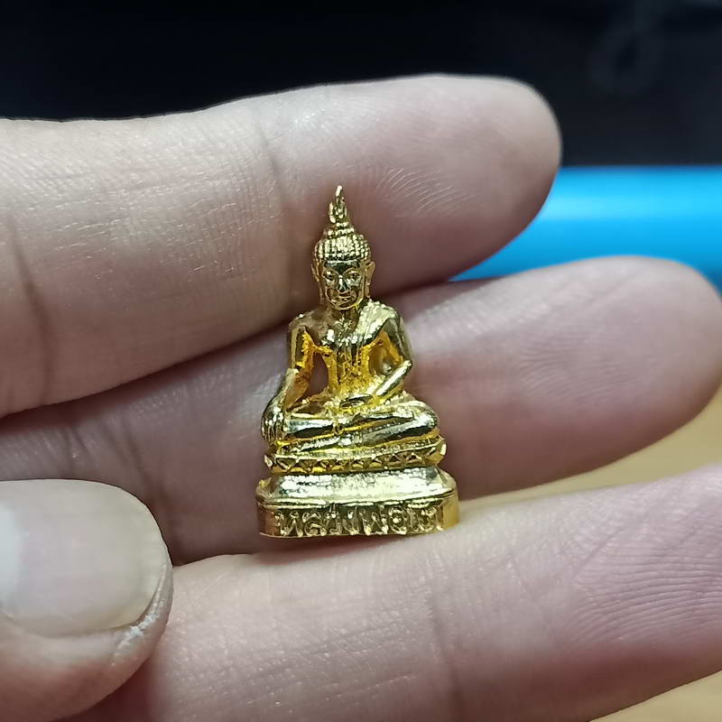 1-324 w5-หลวงพ่อโต วัดพนัญเชิง อยุธยา กระไหล่ทอง กล่องเดิม