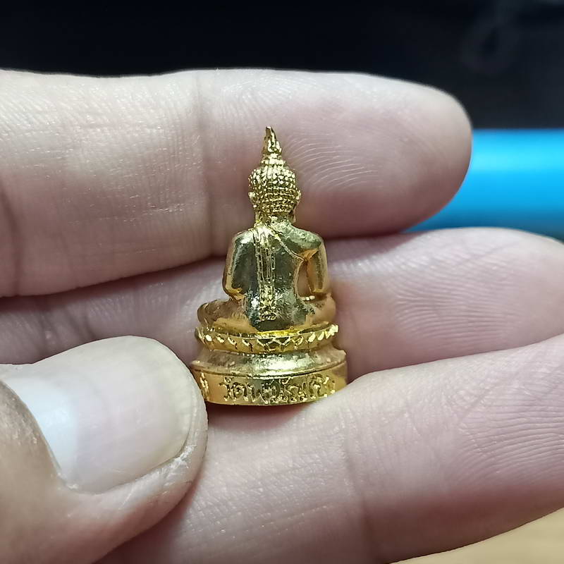 1-324 w5-หลวงพ่อโต วัดพนัญเชิง อยุธยา กระไหล่ทอง กล่องเดิม