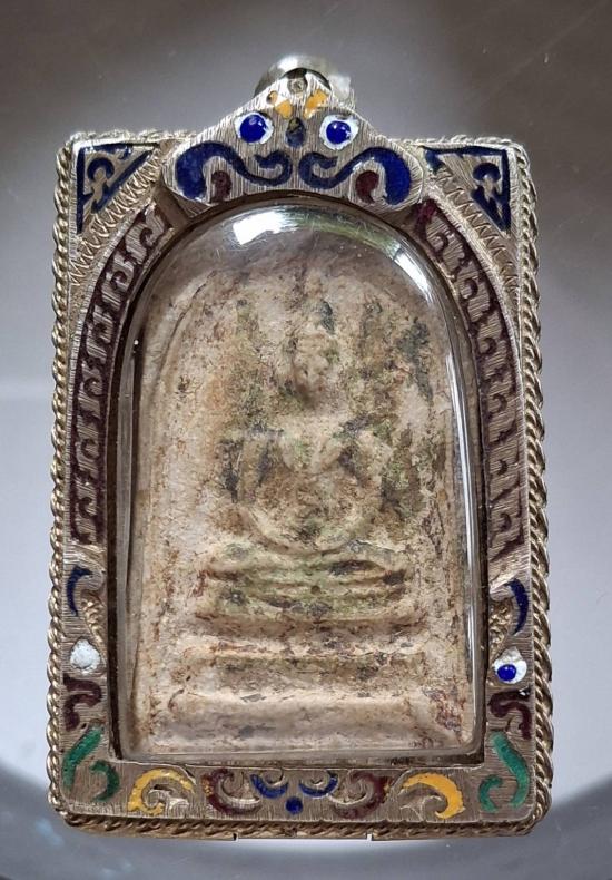 พระสมเด็จ หลังยันต์ เนื้อกระยาสารท ไม่รู้ที่ ไม่ทราบที่ เก่าๆมีอายุ