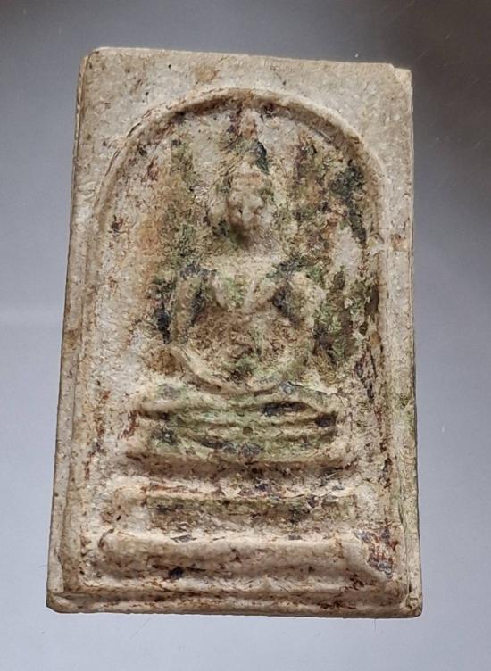 พระสมเด็จ หลังยันต์ เนื้อกระยาสารท ไม่รู้ที่ ไม่ทราบที่ เก่าๆมีอายุ