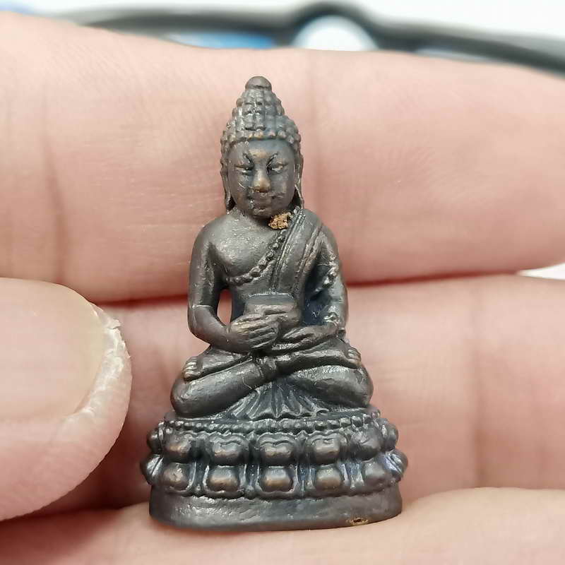 1-343 พระกริ่ง กทม. วัดพระศรีรัตนศาสดาราม กทม. ปี 2554 เนื้อทองแดง หมายเลข 3483 กล่องเดิม