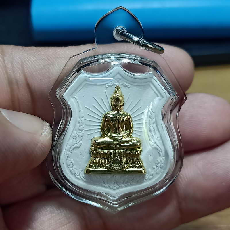 D871 พระพุทธพรรณีศรีธรรมไภสัช วัดพระศรีรัตนศาสดาราม กทม. ปี 2554 เนื้อขาว หน้ากะไหล่ทอง