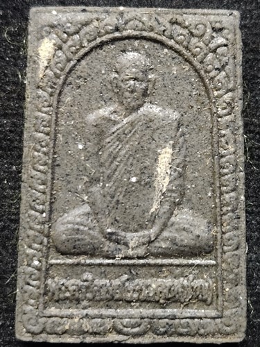 วัดบางบ่อ จ.สมุทรปราการ พระผงรูปเหมือนหลวงพ่อชาญ 80ปี 2538