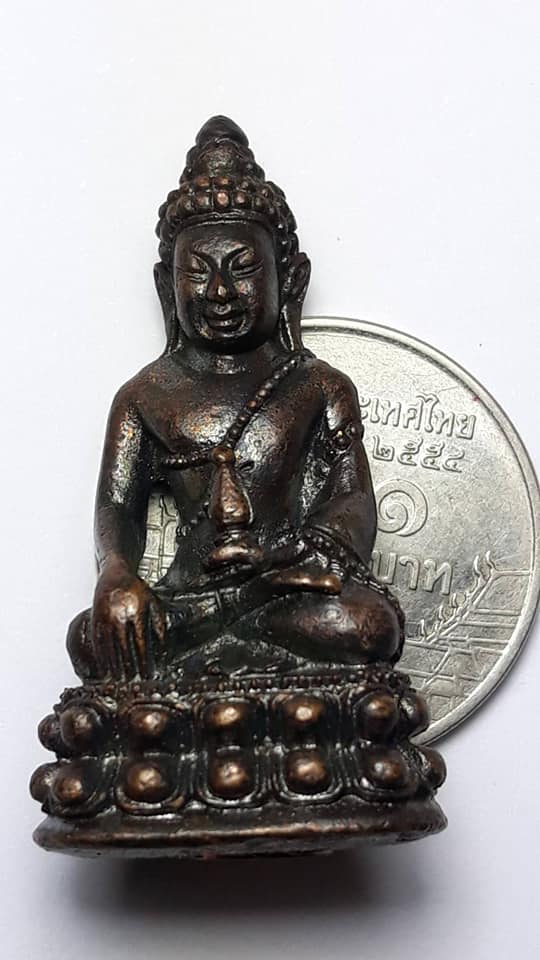 พระกริ่งนันทิโย รุ่น 1 " รวยล้นเหลือ " หลวงพ่อแดง วัดอินทราราม จ.สมุทรสงคราม