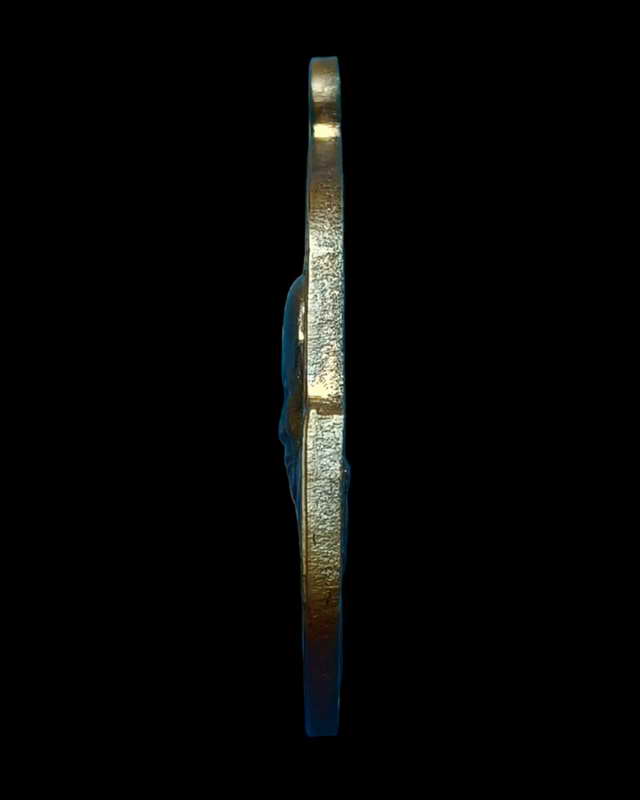 เหรียญทำบุญ 115 ปี แห่งชาตกาล หลวงพ่อจง วัดหน้าต่างนอก  ปี 2529 เนื้อทองแดง ผิวไฟ