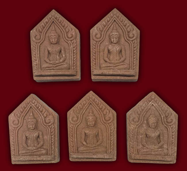 หลวงพ่อวิรัช วัดดีบอน ราชบุรี ทีเดียว 7 องค์ เคาะเดียว