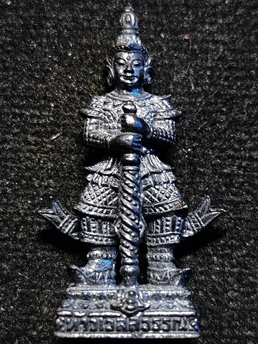 วัดจุฬามณี สมุทรสงคราม  รูปหล่อท้าวเวสสุวรรณ หลวงพ่ออิฏฐ์  พิมพ์หน้าเทพ 2562