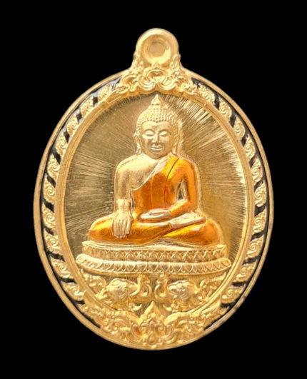 ลพ.สำเร็จศักดิ์สิทธิ์ ๖๓..สัมฤทธิ์ลงยาขอบดำ (รายละเอียดในโพสต์)..วัดหนองสะเดา สระบุรี