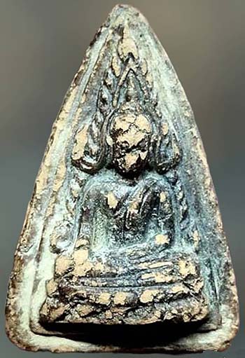 *พุทธชินราช เนื้อดิน ลงรัก มีรอยจาร*