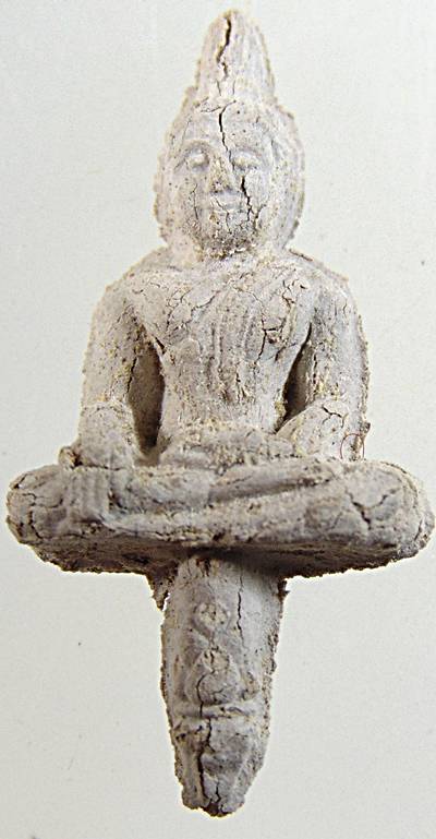 พระยอดธงผงวิเศษฯ ชนวนสัมฤทธิ์โบราณ พิธีพุทธาภิเษก วัดชิโนรส กทม ปี ๔๑