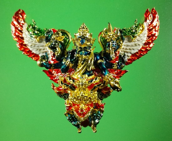 พญาครุฑมังรายศาสตร์ เศรษฐีอนันตทรัพย์ วัดสันมะเหม้า จ.เชียงราย(แยกชุดกรรมการ)เนื้อทองชมพู เลข18