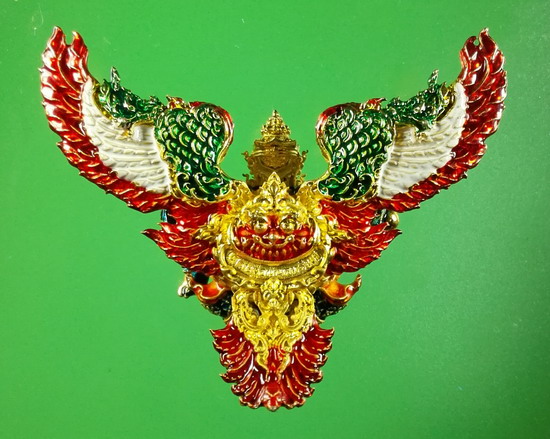 พญาครุฑมังรายศาสตร์ เศรษฐีอนันตทรัพย์ วัดสันมะเหม้า จ.เชียงราย(แยกชุดกรรมการ)เนื้อทองชมพู เลข18