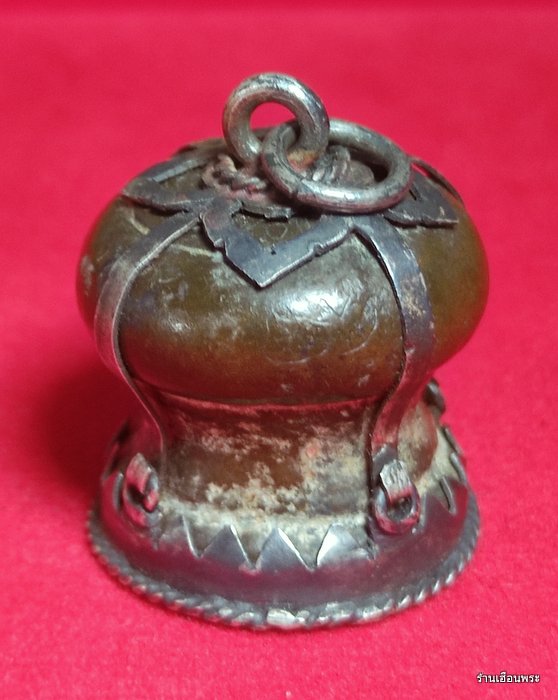 บาตรตันเครื่องรางล้านนา หล่อโบราณ เนื้อสำริด 