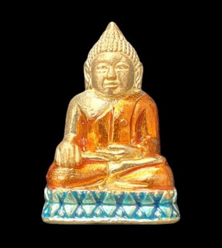 พระกริ่งเล็ก ลพ.สำเร็จศักดิ์สิทธิ์..สัมฤทธิ์ลงยาฐานเขียว (รายละเอียดในโพสต์)..วัดหนองสะเดา จ.สระบุรี