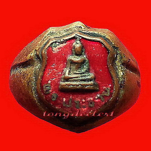 แหวนพระประธานลงยา วัดทุ่งสมอ จ.กาญจนบุรี รุ่น1 หายาก สวยมากค่ะ