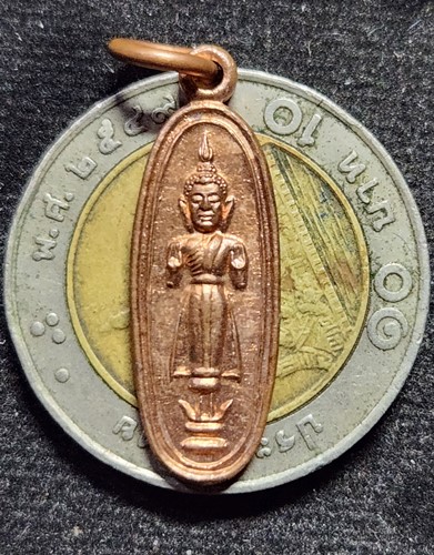 วัดใหญ่สว่างอารมณ์ จ นนทบุรี เหรียญพระลอยหลวงพ่อกุหลาบ