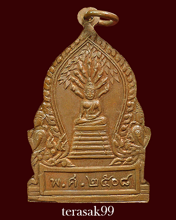 เหรียญ วัดเศวตฉัตร ธนบุรี ปี2508 ผิวไฟส้มๆยังมีดูง่ายๆ (5)