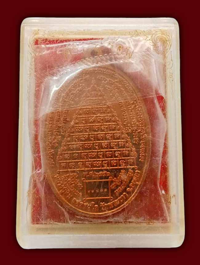 เหรียญ 8 รอบ เนื้อทองแดง ขัดเงา หลวงปู่ทิม วัดพระขาว อยุธยา 2552