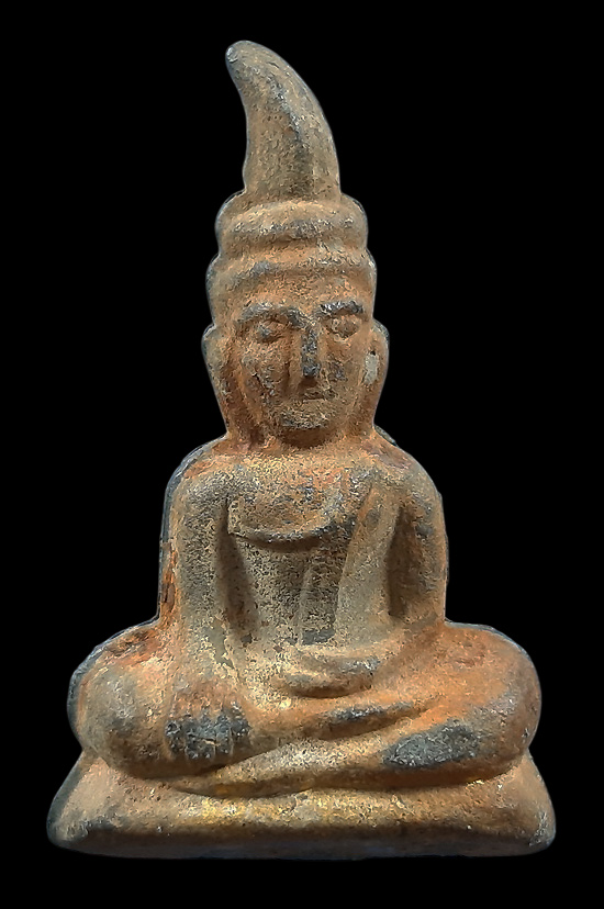 พระท่ากระดาน วัดต้นลำใย จ.กาญจนบุรี ปี36 เนื้อตะกั่ว พิมพ์เล็ก 