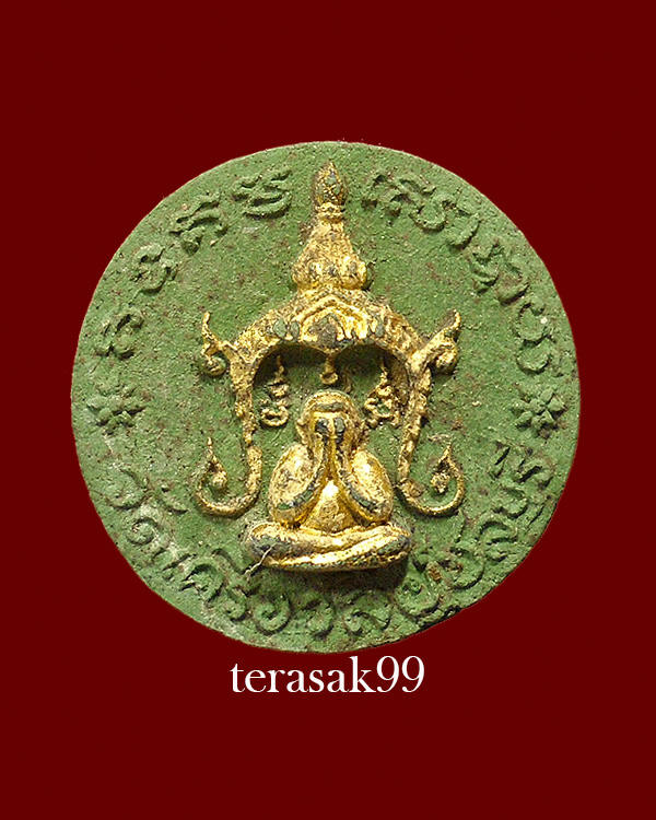 พระปิดตาพิมพ์จันทร์ลอย เนื้อเขียว เจ้าคุณวิเชียร วัดเครือวัลย์ จ.ชลบุรี ราคาเบาๆ