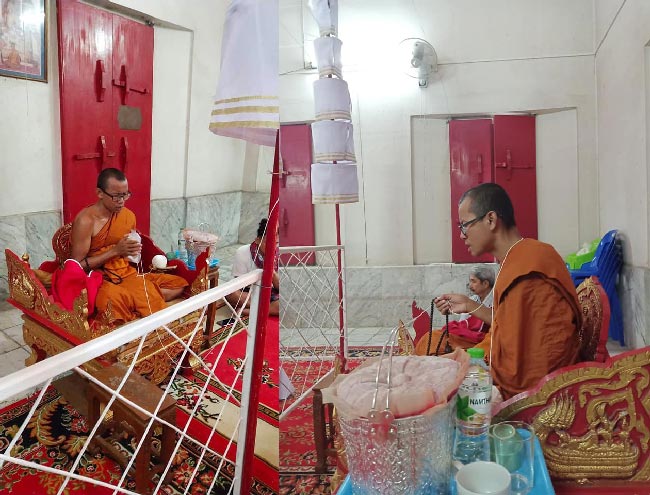 ผาลไถ มหาลาภ รุ่นชนะมาร เนื้อเงิน พ่อท่านแว่น วัดเจดีย์ (ไอ้ไข่) ร่วมอธิฐานจิตปลุกเสก