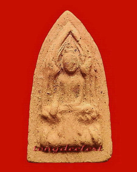 พระขุนแผนพิมพ์กลาง(พิมพ์โคนสมอ) หลวงปู่ดี วัดเทวสังฆาราม จ.กาญจนบุรี เจ้าของฉายาเจ้าชู้วัดเหนือ