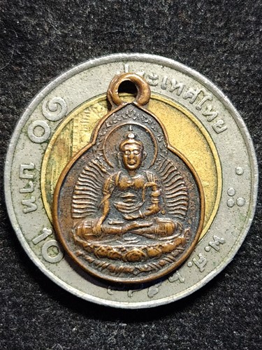 วัดโพธิ์แมนคุณาราม กทม เหรียญพระพุทธ วัชรโพธิคุณ  ปี2515 