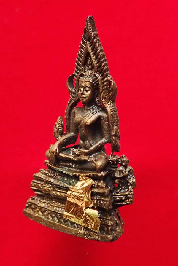พระพุทธชินราช วัดพระศรีรัตนมหาธาตุ จ.พิษณุโลก เนื้อโลหะผสม ปิดทองคำเปลวเก่า สวยมาก...พร้อมกล่อง