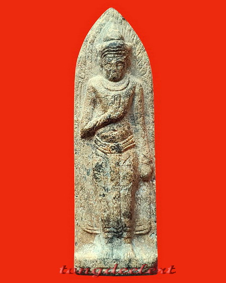 พระร่วงหลังรางปืน เนื้อตะกั่วสนิมแดง วัดพระแท่นดงรัง จ.กาญจนบุรี สวยมากค่ะ