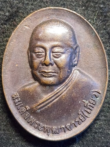 วัดสระเกษ กรุงเทพ เหรียญสมเด็จพระพุฒาจารย์(เกี่ยว) หลัง ภูเขาทอง  ปี 2556