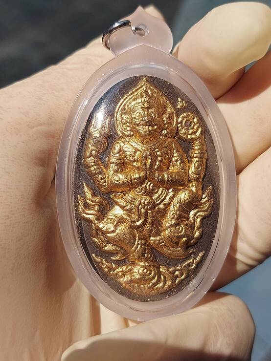 แบ่งปันหนุมาน หลังจันทคราส อ.สรายุทธ งามชื่น ลูกศิษย์หลวงปู่ชื่น จัดสร้าง เลี่ยมพร้อม