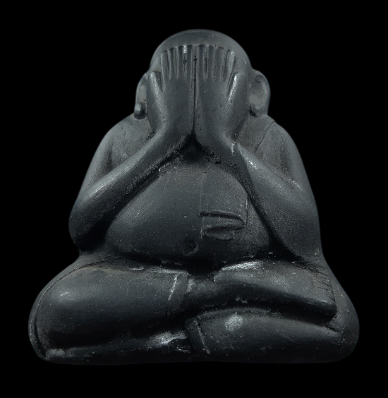 พระปิดตาขนาดบูชา หลวงพ่อชำนาญ วัดบางกุฎีทอง จ.ปทุมธานี