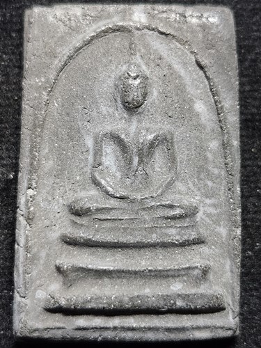 วัดธรรมเสน อ.โพธาราม จ.ราชบุรี พระสมเด็จ พิมพ์นิยม หลวงพ่อแทน  ปี 2506 