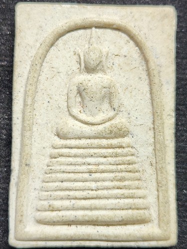 วัดเกศไชโย อ่างทอง พระสมเด็จ ฝังพลอย หลังตรายาง ปี 2533