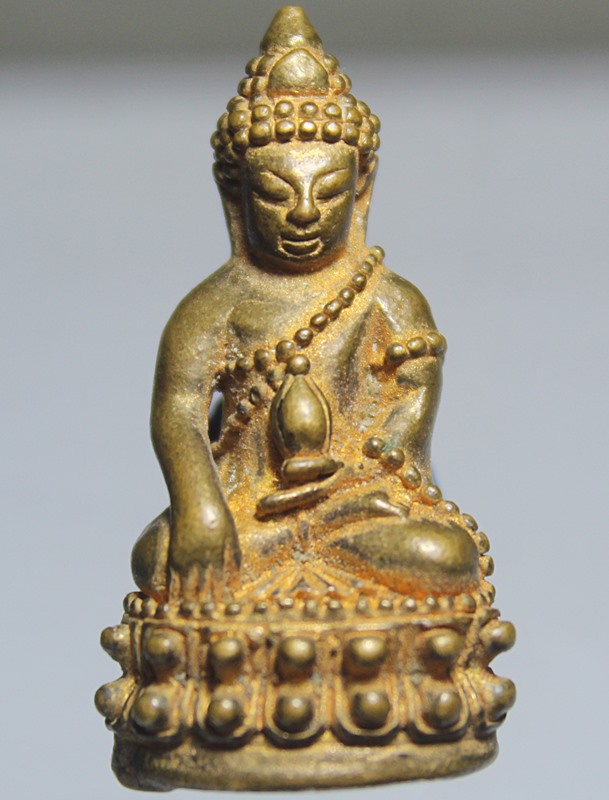 A808พระกริ่งปัญจธาตุ วัดบ้านปลาขาว สวยเดิม จ.อุบล 