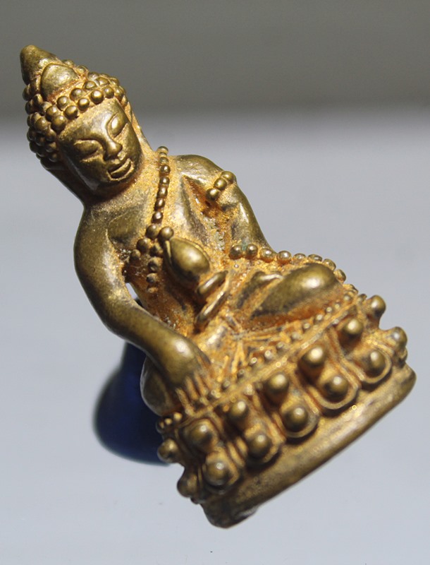 A808พระกริ่งปัญจธาตุ วัดบ้านปลาขาว สวยเดิม จ.อุบล 