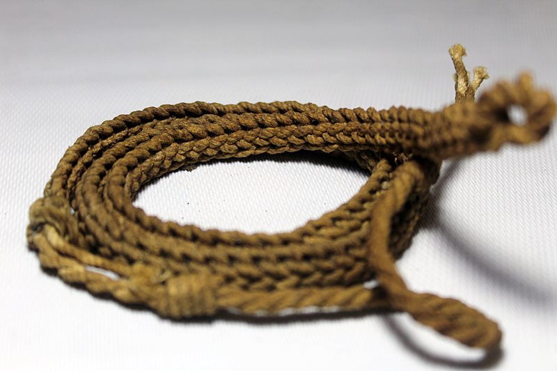 A858เชือกคาดเอวเก่า ไม่ทราบที่ สภาพยังสมบูรณ์