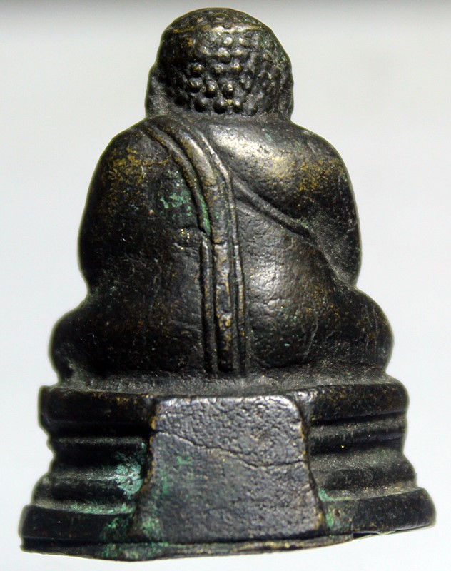 A862พระสังกัจจายน์หลวงพ่อเส็ง วัดศรีประจันตคาม ปี 2495 เนื้อทองผสม จ.ปราจีนบุรี โค๊ตดอกจันทร์ สภาพสว