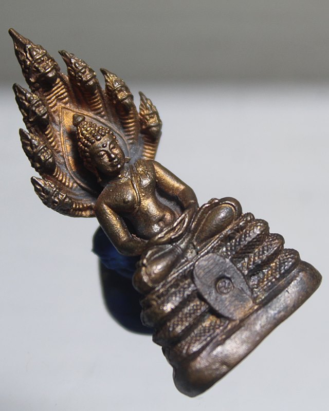 A892พระนาคปรก รุ่นแรก หลวงปู่บุญมี วัดป่านาคูณ อ.บ้านผือ จ.อุดรธานี เนื้อนวะ สภาพสวยๆเดิมๆ สร้างเพีย