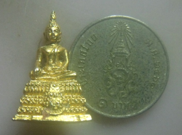 **เบา​ๆ​**รูปหล่ออุดกริ่ง พระพุทธชินวร วัดอินทารามวรวิหาร บางยี่เรือ ธนบุรี**กะไหล่ทอง สวยๆ 